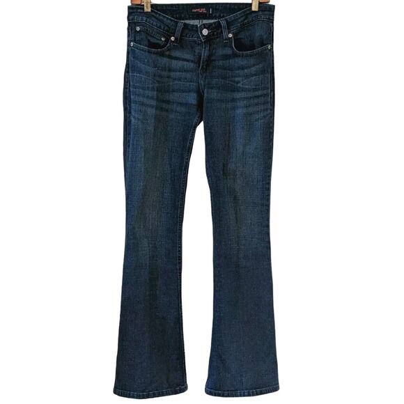 Levis 528 Curvy Cut Cowgirl Jeans 7 Juniors Blue Bootcut Stretch Denim VTG Y2K - Picture 1 of 11